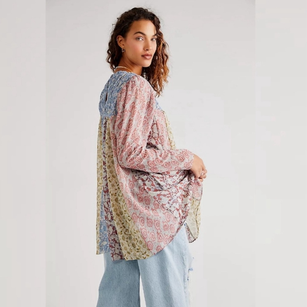 Free People Merrie Mix Print Tunic